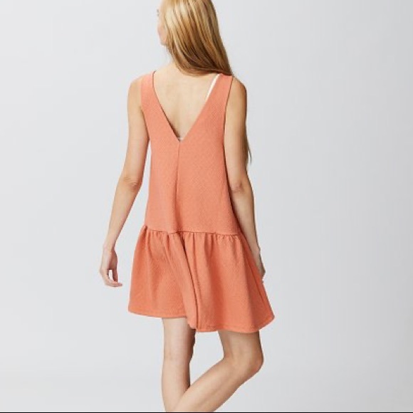 NWTs FREE PEOPLE • Easy Street Coral Mini Dress - Picture 2 of 6
